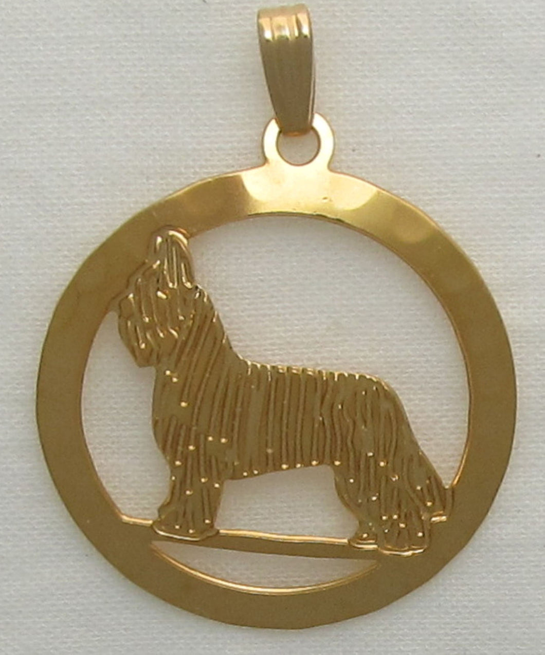 Briard Pendant by Touchstone Dog Designs // Briard Jewelry  //  Dog Breed Jewelry  // AKC Breed Jewelry