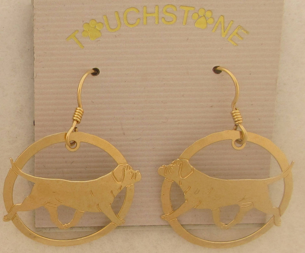 Bullmastiff Earrings by Touchstone Dog Designs // Bullmastiff Jewelry  //  Dog Breed Jewelry  // AKC Breed Jewelry