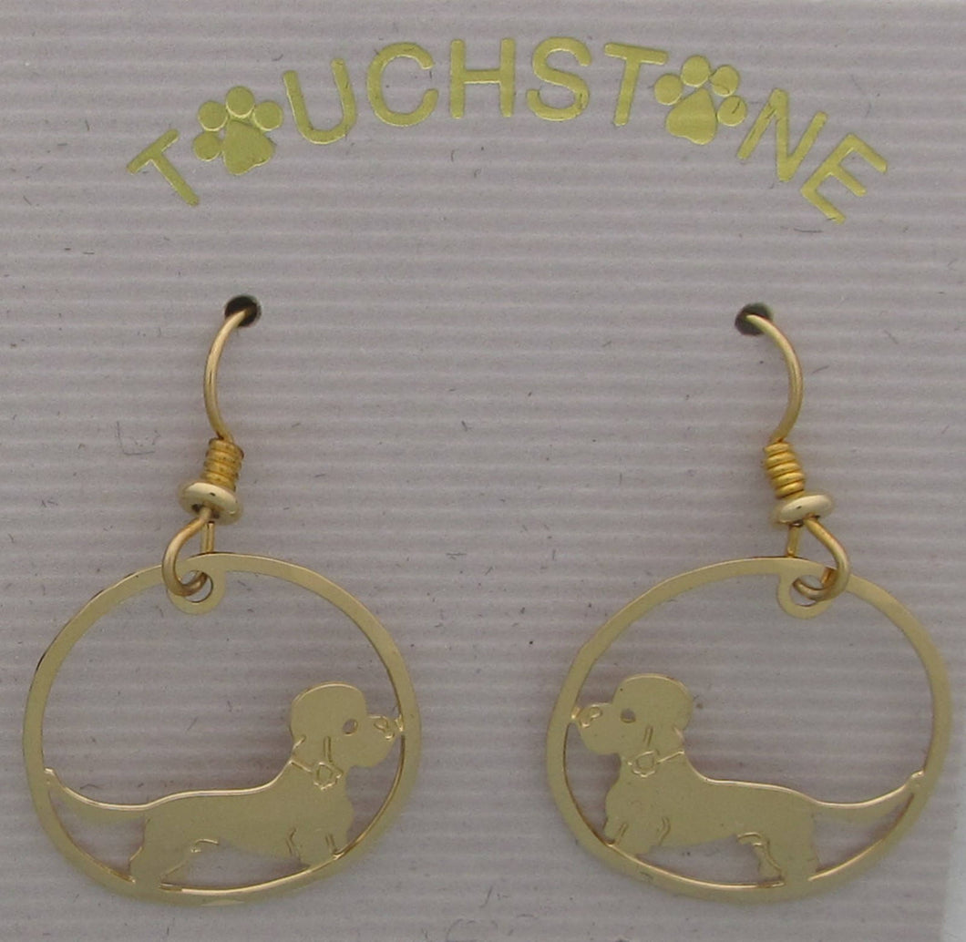 Dandie Dinmont Terrier Earrings by Touchstone Dog Designs / Dandie Dinmont Jewelry / Dog Breed Jewel // AKC Breed Jewelry
