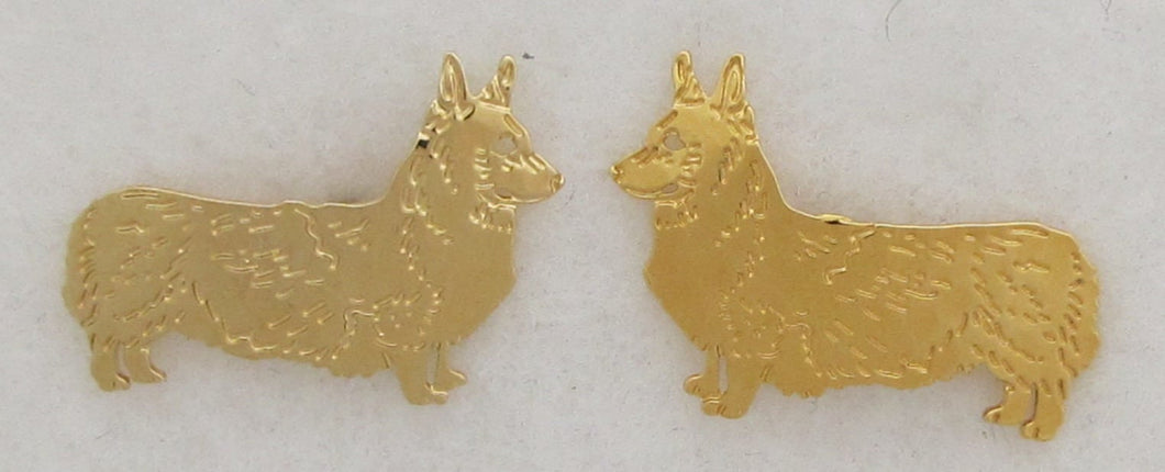 Pembroke Welsh Corgi Dog Only Post Earrings // Touchstone Dog Designs // Pembroke Welsh Corgi Jewelry // Dog Breed Jewelry //