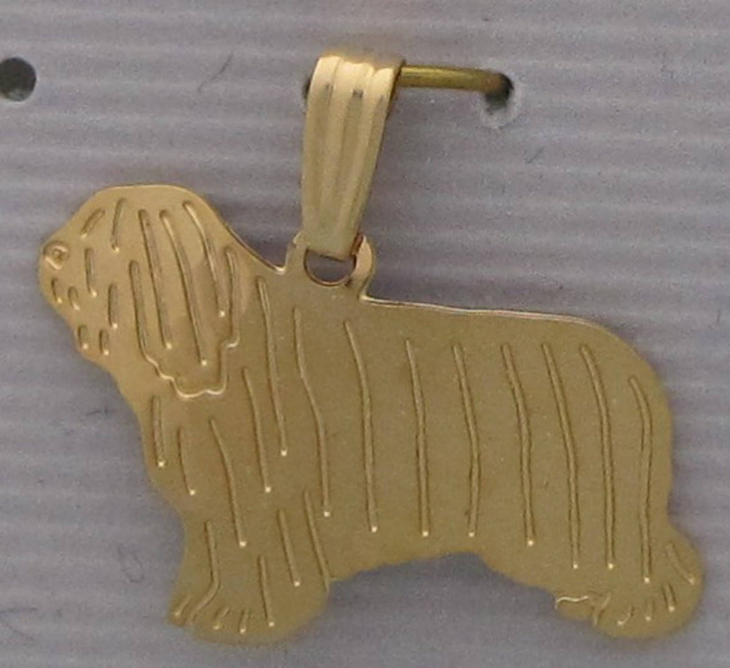 Polish Lowland Sheepdog Pendant // Touchstone Dog Designs // Polish Lowland Sheepdog Jewelry // Dog Breed Jewelry // AKC Breed Jewelry