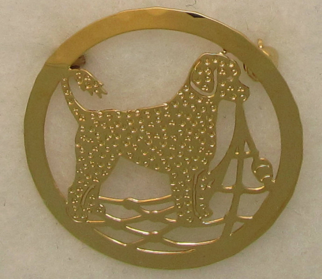 Portuguese Water Dog Large Pin // Touchstone Dog Designs // Portuguese Water Dog  Jewelry // Dog Breed Jewelry