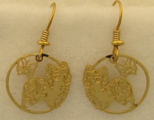 Load image into Gallery viewer, Papillon Wire Earrings // Touchstone Dog Designs //  Papillon Jewelry // Dog Breed Jewelry
