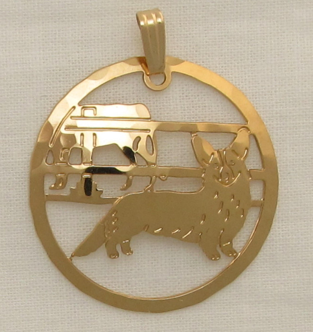 Cardigan Welsh Corgi Pendant by Touchstone Dog Designs // Cardigan Welsh Corgi Jewelry  // Dog Breed Jewelry // AKC Breed Jewelry