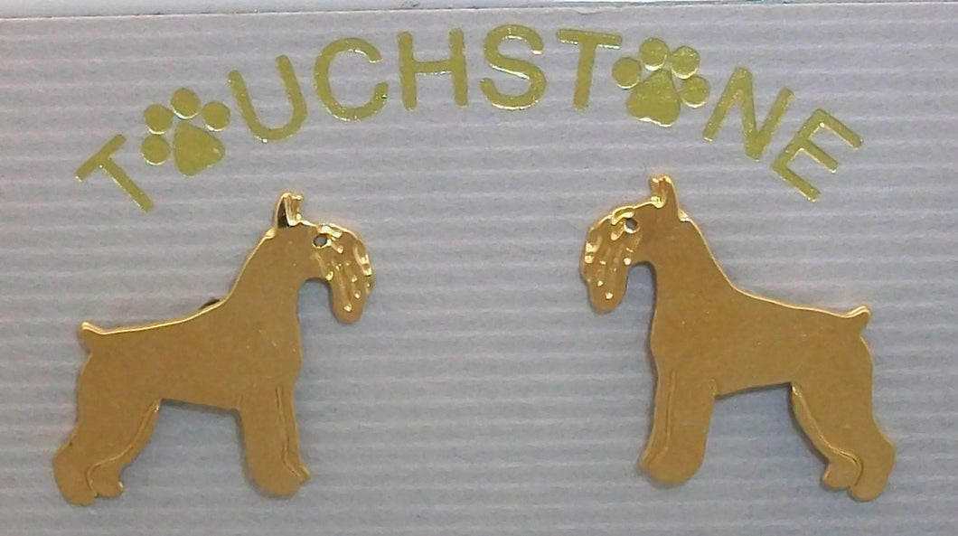 Schnauzer Silhouette Earrings by Touchstone Dog Designs // Schnauzer Jewelry // Dog Breed Jewelry // AKC Breed Jewelry