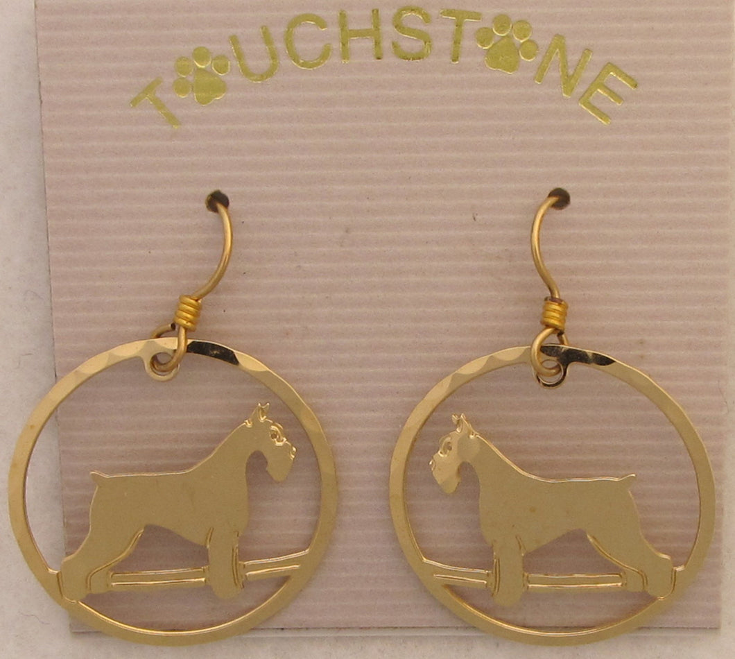 Giant Schnauzer Earrings by Touchstone Dog Designs // Schnauzer Jewelry // Dog Breed Jewelry // AKC Breed Jewelry