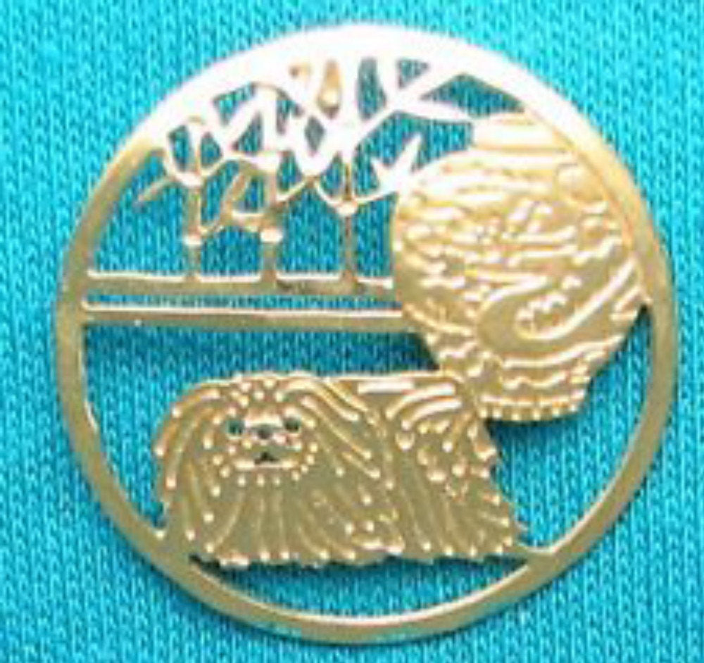 Pekingese Clutch Pin // Touchstone Dog Designs // Pekingese Jewelry // Dog Breed Jewelry // AKC Breed Jewelry
