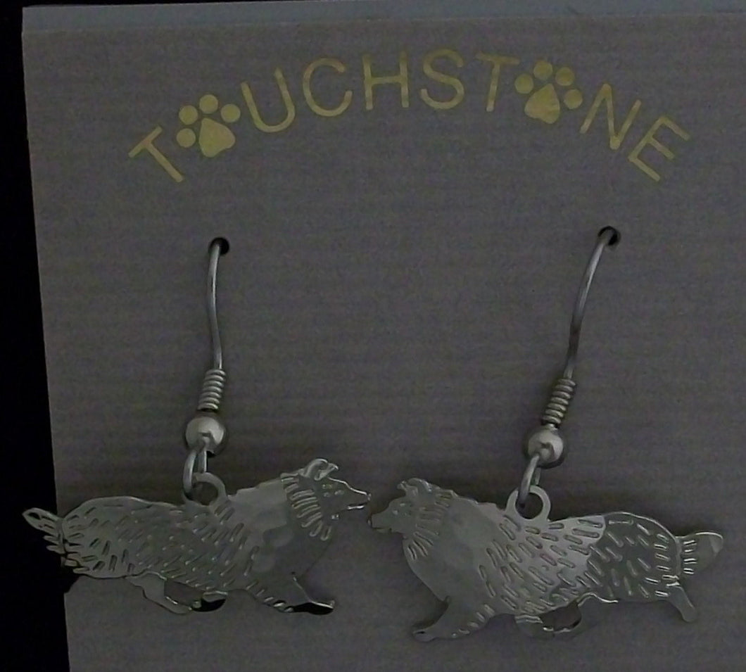 Shetland Sheepdog Wire Dog Only Earrings  // Touchstone Dog Designs // Shetland Sheepdog Jewelry // Dog Breed Jewelry // AKC  Breed Jewelry