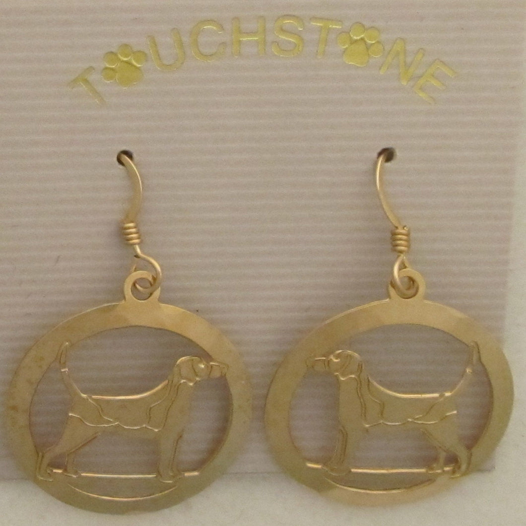 English Foxhound Earrings by Touchstone Dog Designs //  Foxhound Jewelry / Dog Breed Jewelry // AKC Breed Jewelry