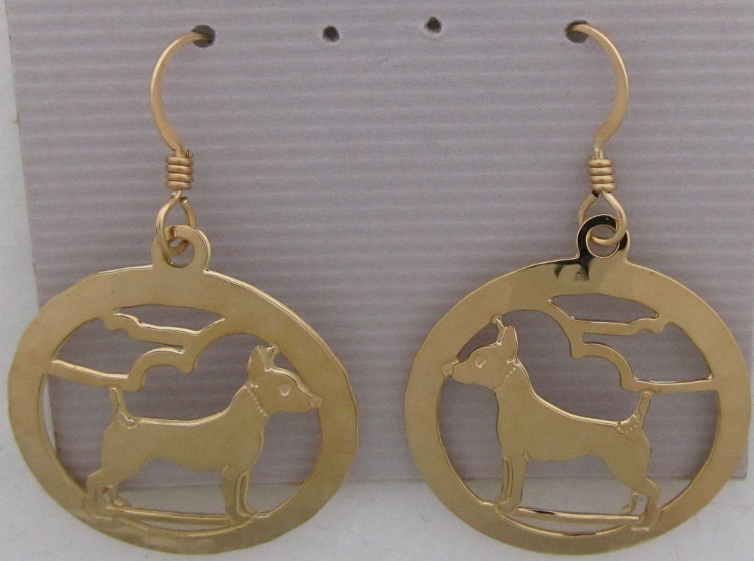 Toy Fox Terrier Wire  Earrings // Touchstone Dog Designs //Toy Fox Terrier Jewelry // Dog Breed Jewelry // AKC Breed Jewelry