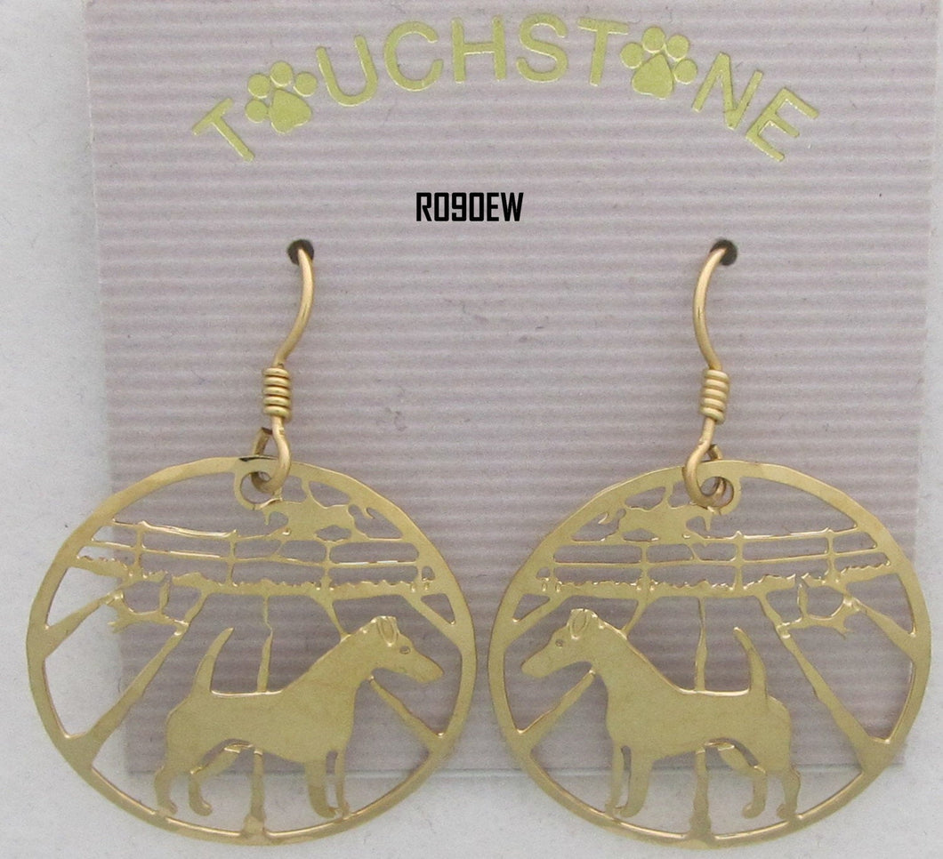 Smooth Fox Terrier Wire Earrings by Touchstone Dog Designs // Smooth Fox Terrier Jewelry / Dog Breed Jewelry // AKC breed Jewelry