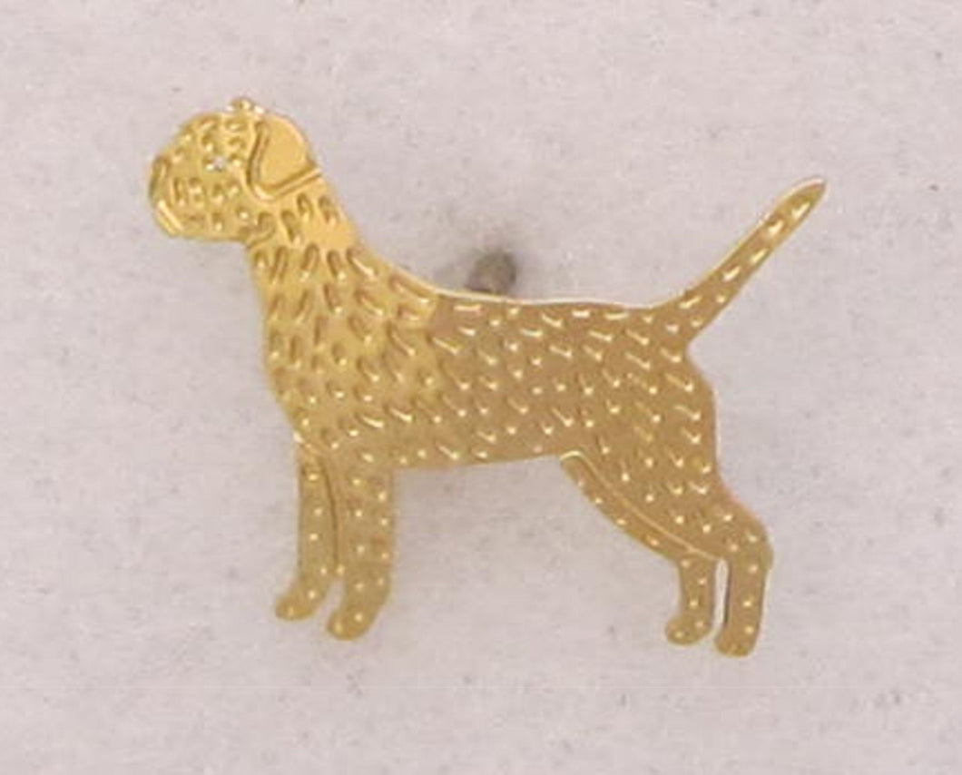 Border Terrier Clutch Pin by Touchstone Dog Designs //  Border Terrier Jewelry // Touchstone Dog Design Jewelry // AKC Breed Jewelry