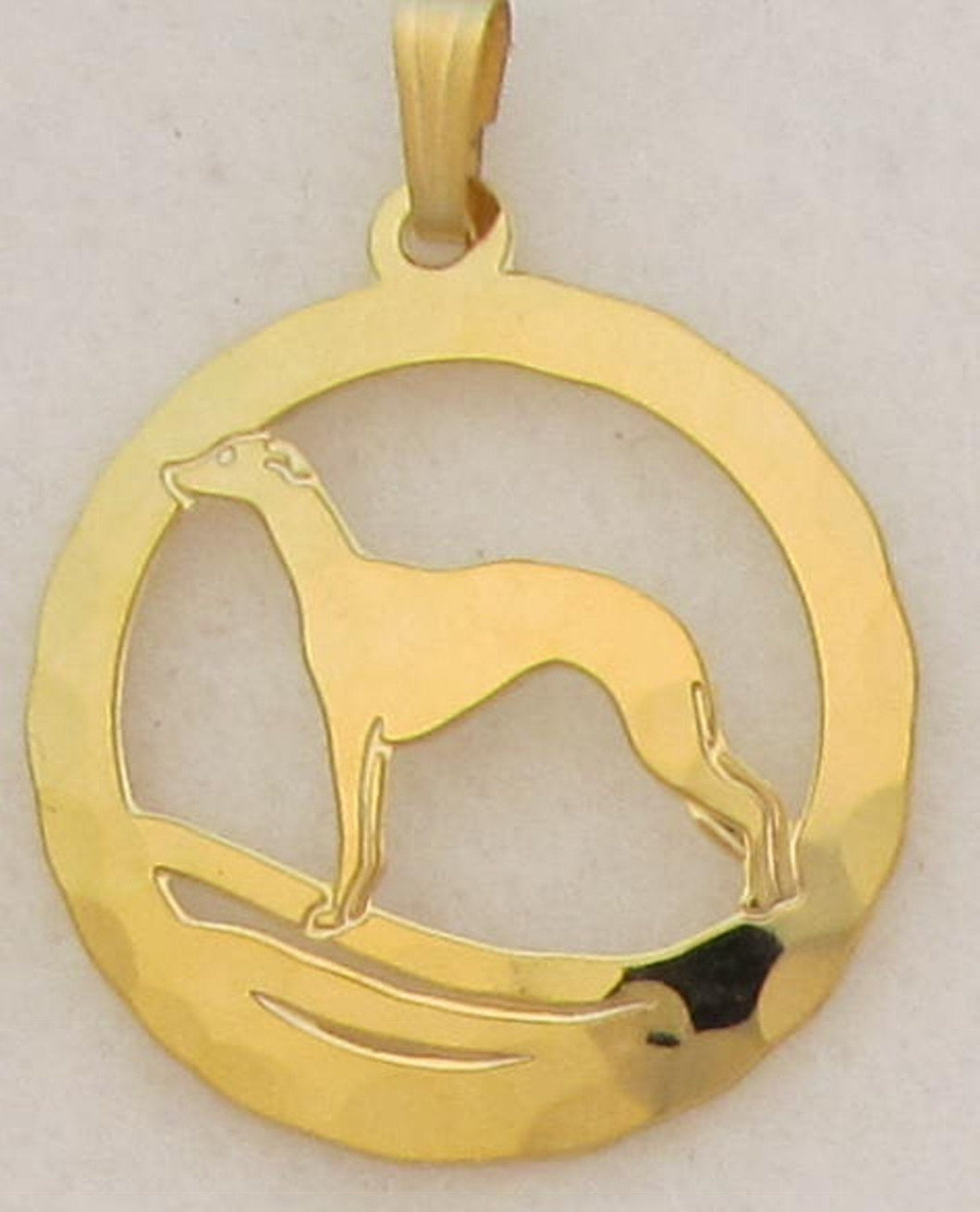 Greyhound Pendant by Touchstone Dog Designs // Greyhound Jewelry // Dog Breed Jewelry // AKC Breed Jewelry