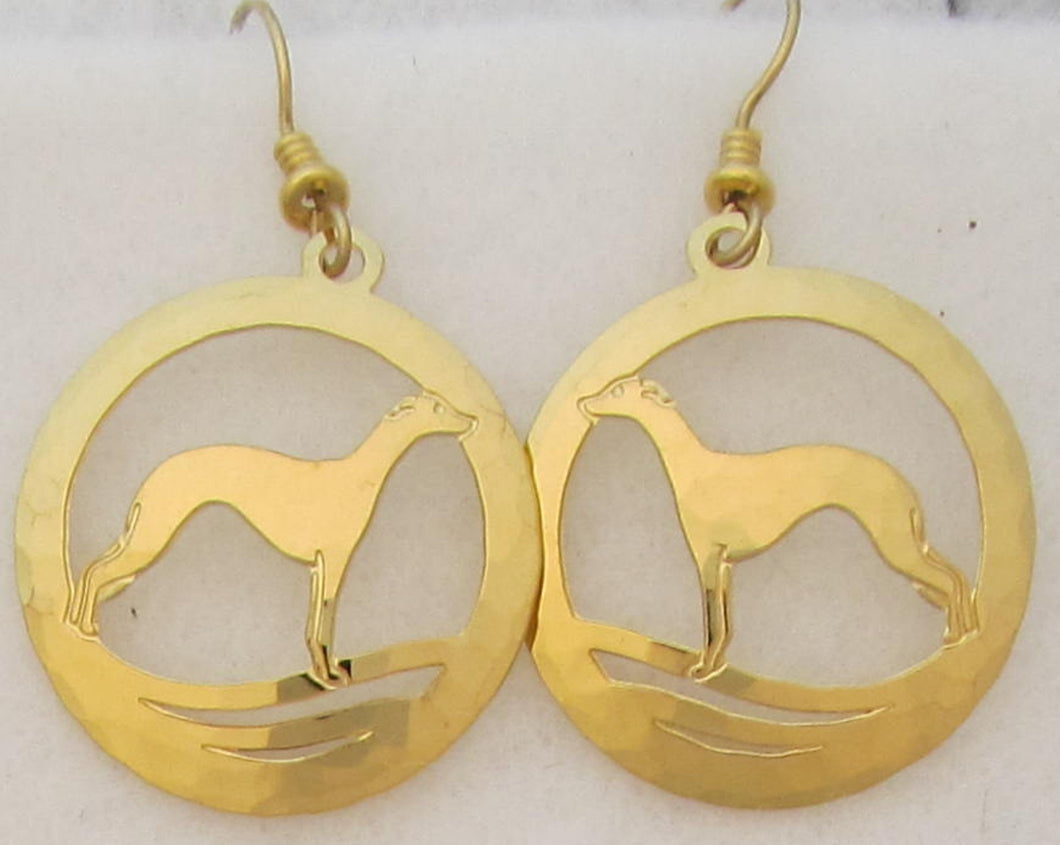 Greyhound Earrings by Touchstone Dog Designs // Greyhound Jewelry // Dog Breed Jewelry // AKC Breed Jewelry