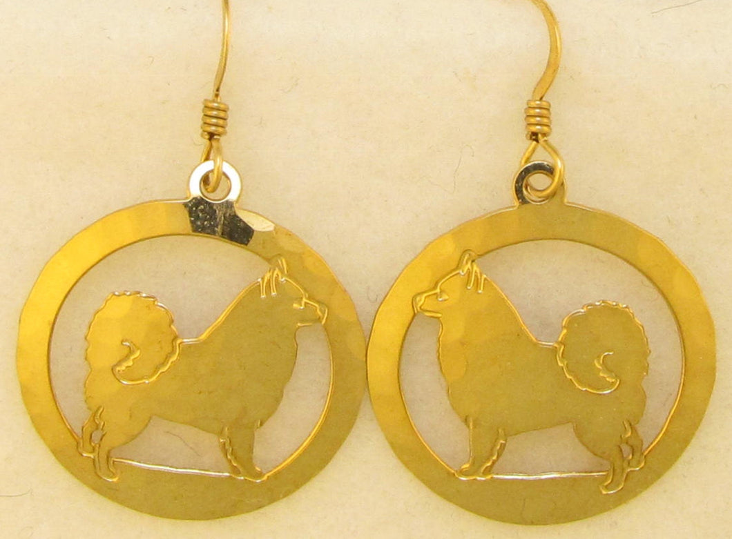 American Eskimo Earrings by Touchstone Dog Designs //American Eskimo Jewelry // Dog Breed Jewelry // AKC Breed Jewelry