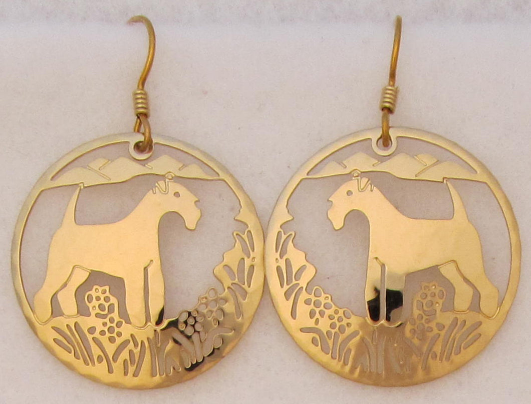 Lakeland Terrier Wire Earrings by Touchstone Dog Designs // Lakeland Terrier Jewelry //  AKC Breed Jewelry