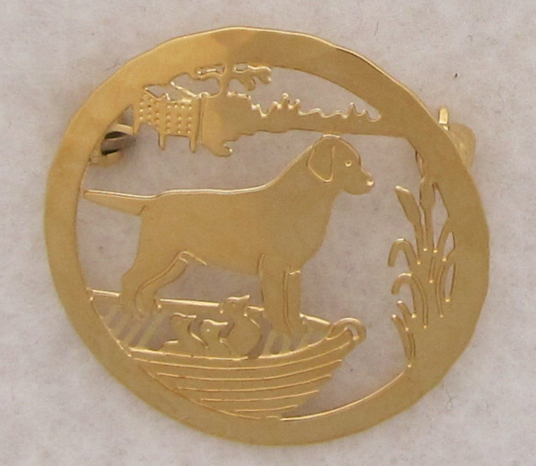 Labrador Locking Back Pin by Touchstone Dog Designs // Labrador Jewelry //  AKC Breed Jewelry