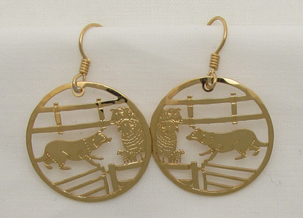 Border Collie Earrings by Touchstone Dog Designs //  Border Collie Jewelry // Dog Breed Jewelry AKC Jewelry